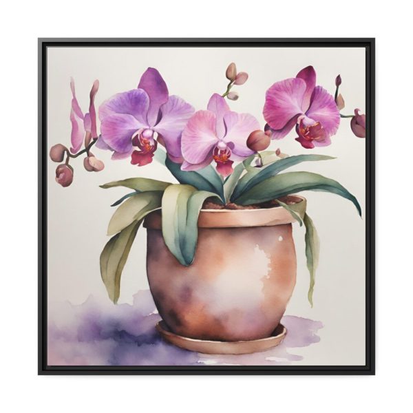 88302-161.jpg Orchid Flowers In Pot Framed Canvas