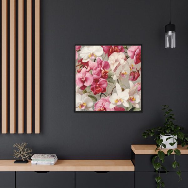 88302-169.jpg Vintage Orchid Seamless Framed Canvas