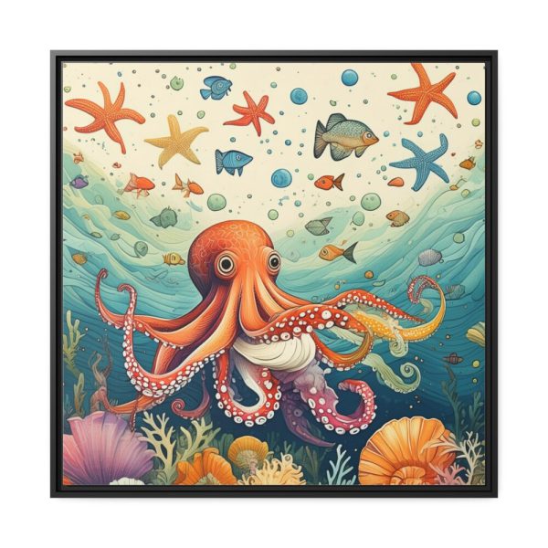 88302-171.jpg Whimsical Octopus Framed Canvas