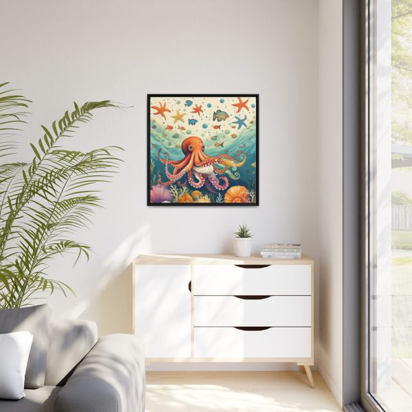 88302-173.jpg Whimsical Octopus Framed Canvas