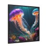 88302-175.jpg Swimming Jellyfish Framed Canvas