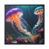 88302-176.jpg Swimming Jellyfish Framed Canvas