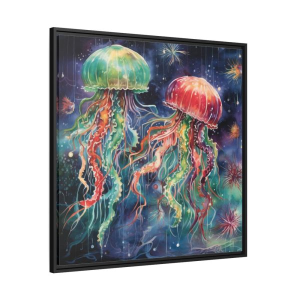 88302-180.jpg Christmas Jellyfish Nautical Framed Canvas