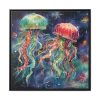 88302-181.jpg Christmas Jellyfish Nautical Framed Canvas