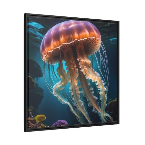88302-185.jpg Jellyfish In An Aquarium Framed Canvas