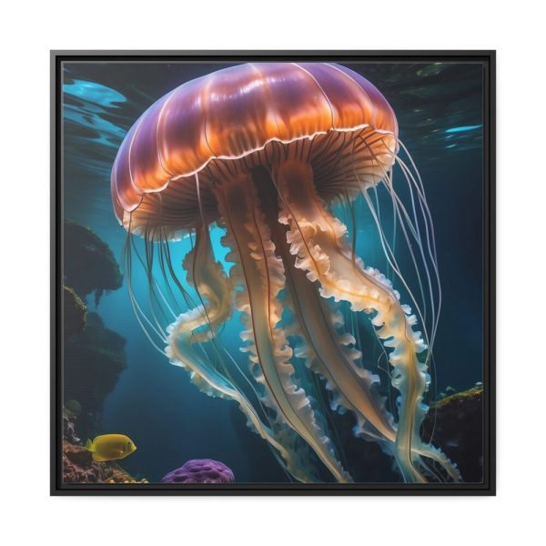 88302-186.jpg Jellyfish In An Aquarium Framed Canvas