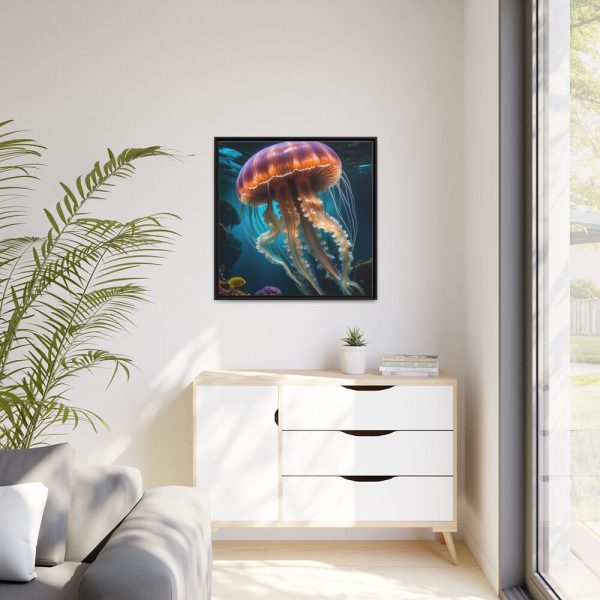 88302-188.jpg Jellyfish In An Aquarium Framed Canvas