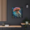 88302-189.jpg Jellyfish In An Aquarium Framed Canvas