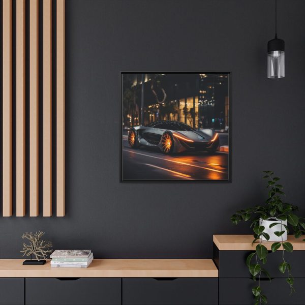 Futuristic Sports Car III Framed Canvas