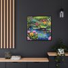 88302-194.jpg Water Lily Flowers Framed Canvas