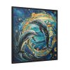 Dolphin Art Print Framed Canvas