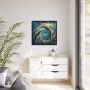 Dolphin Art Print Framed Canvas