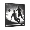 88302-20.jpg Soccer Players With The Ball Framed Canvas