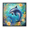 88302-201.jpg Porpoise Under the Sea Framed Canvas