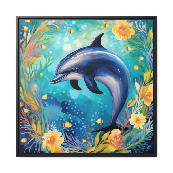 88302-201.jpg Porpoise Under the Sea Framed Canvas