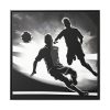 88302-21.jpg Soccer Players With The Ball Framed Canvas