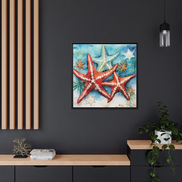88302-224.jpg Christmas Nautical Starfish Framed Canvas