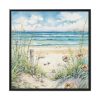 88302-41.jpg Painting of Ocean Waves Framed Canvas