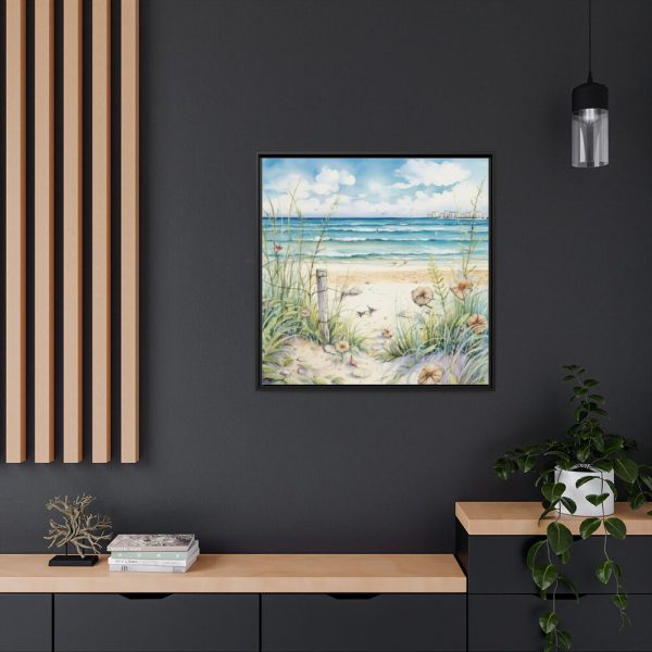 88302-44.jpg Painting of Ocean Waves Framed Canvas