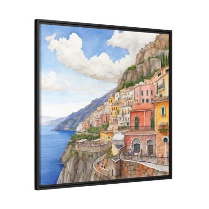Amalfi Coast Framed Canvas