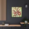 88302-59.jpg Vintage Palm Tree Plant Flower Framed Canvas