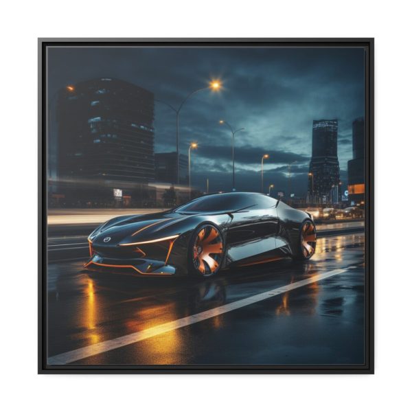 88302-6.jpg Futuristic Sports Car I Framed Canvas