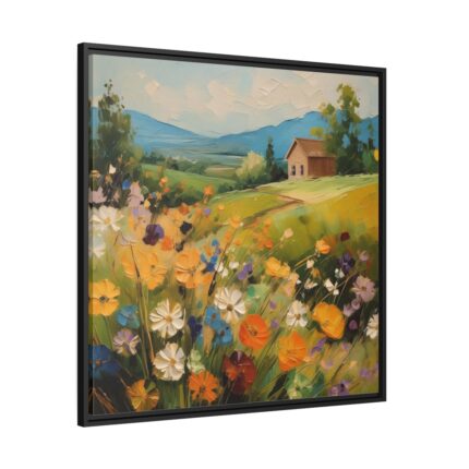 Flower Oil Painting Art Print Framed Canvas