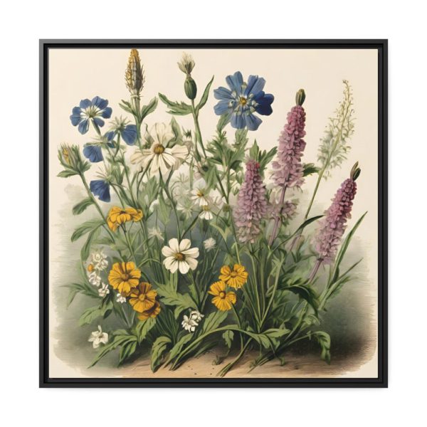 88302-71.jpg Vintage Wildflowers Framed Canvas
