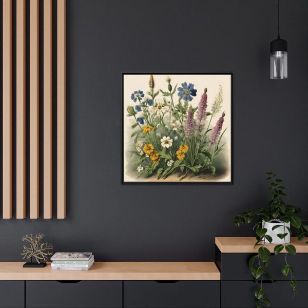 88302-74.jpg Vintage Wildflowers Framed Canvas