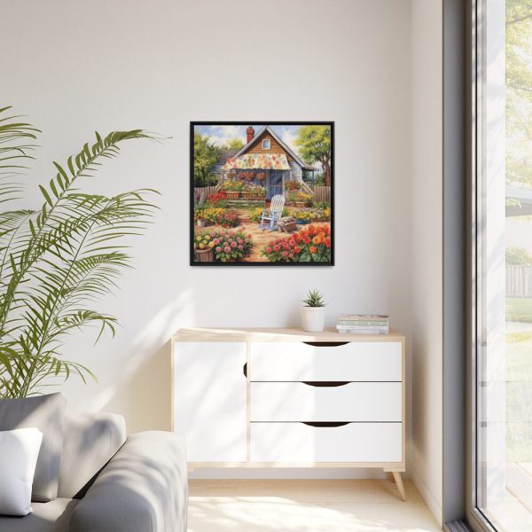 88302-83.jpg Country Garden Home Art Framed Canvas