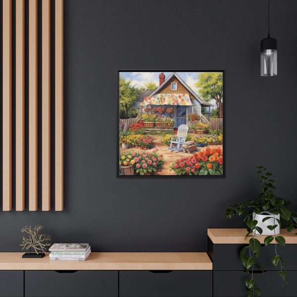 88302-84.jpg Country Garden Home Art Framed Canvas