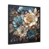 Paper Flowers Framed Canvas