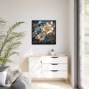 Paper Flowers Framed Canvas