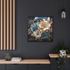 Paper Flowers Framed Canvas