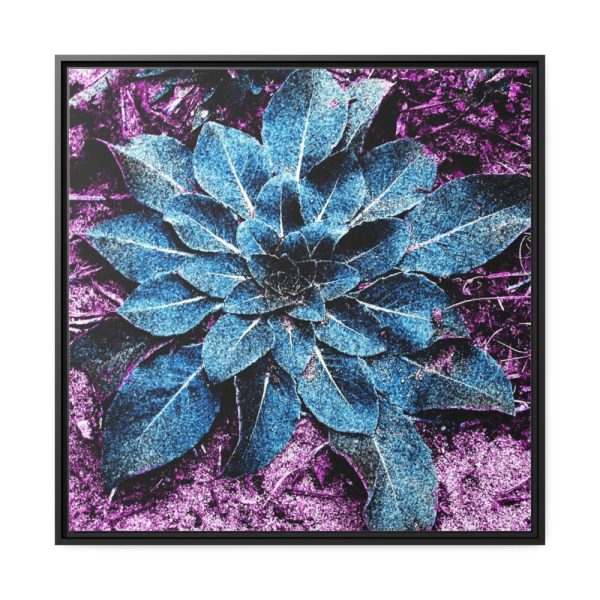 Stylized Plant Framed Canvas