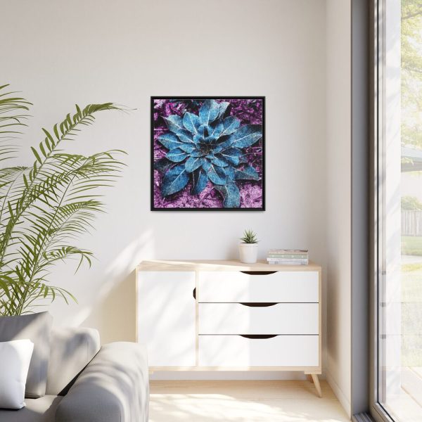 Stylized Plant Framed Canvas