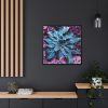 Stylized Plant Framed Canvas