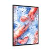 Seamless Lobster Nautical Framed Canvas
