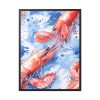 Seamless Lobster Nautical Framed Canvas
