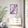 Seamless Lobster Nautical Framed Canvas