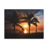 Tropical Beach Sunset Landscape II Standard Canvas