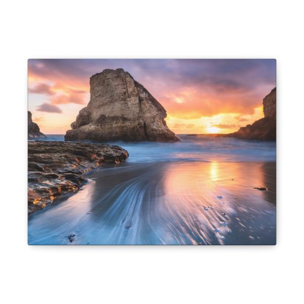 91624.jpg Shark Fin Cove During Sunset Standard Canvas
