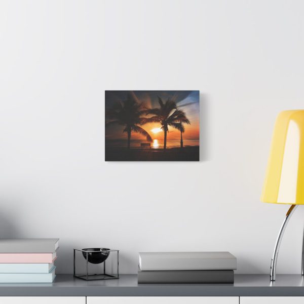 Tropical Beach Sunset Landscape II Standard Canvas