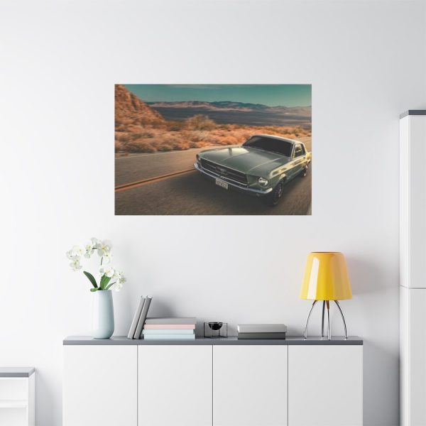 91638-112.jpg Mustang on the Road Standard Canvas