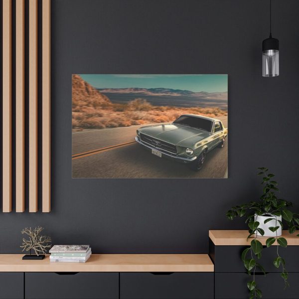 91638-113.jpg Mustang on the Road Standard Canvas