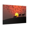91638-15.jpg Horse Silhouette During Sunset Standard Canvas