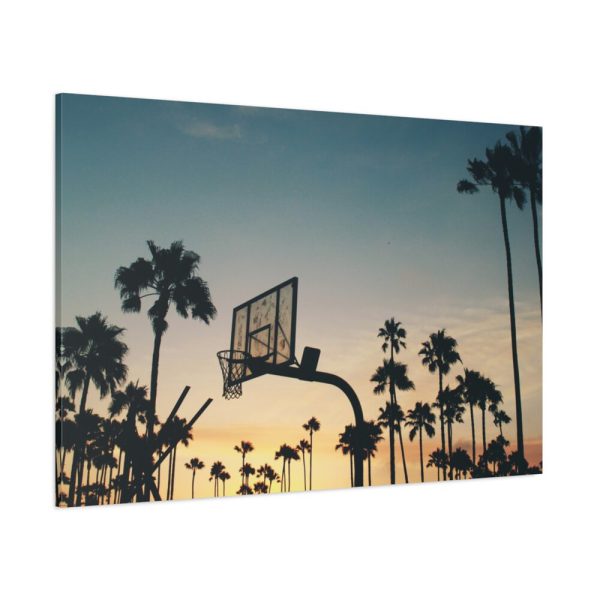 91638-170.jpg Silhouettes of a Basketball Court Standard Canvas