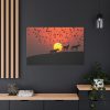91638-18.jpg Horse Silhouette During Sunset Standard Canvas
