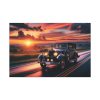 91638-186.jpg Vintage Car Driving on Road Standard Canvas