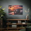 91638-189.jpg Vintage Car Driving on Road Standard Canvas